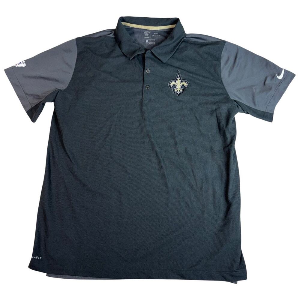 NIKE NFL MEN'S NEW ORLEANS SAINTS POLO SHIRT XL